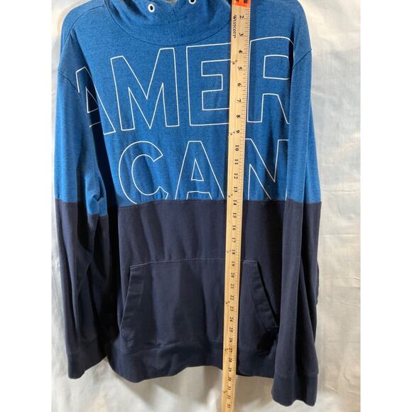 American Eagle FLEX Men's XL Pullover Hoodie Lightweight Missing Drawstring - Picture 7 of 10